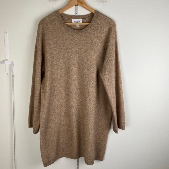 Tuckernuck Vivianne Crewneck Dress Size L Sandlewood *wash wear Pomander Place - Picture 7 of 14